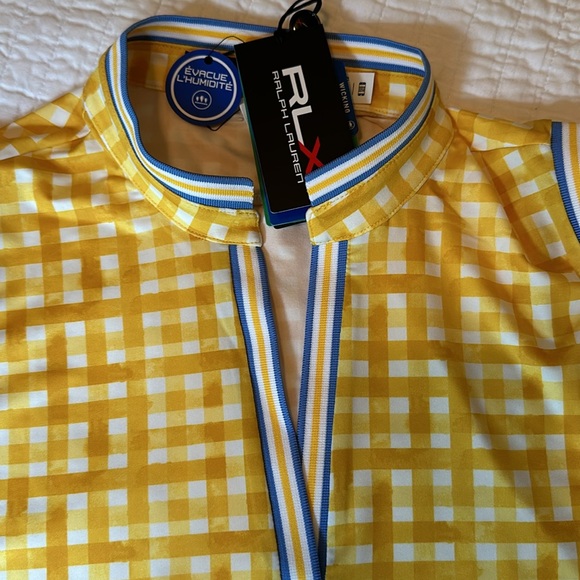 NWT-RLX RALPH LAUREN wms sleeveless shirt. Size LARGE. Wicking fabric. - Picture 3 of 11